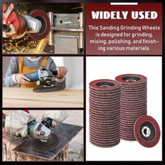 80 Pack Flap Discs 4 1/2 Inch for Angle Grinder 4.5 x 7/8 Inch…