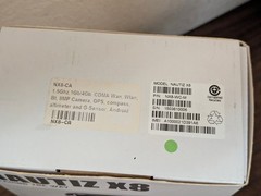 handheld NAUTIZ X8 compact rugged Android data collector; tested, works; reset
