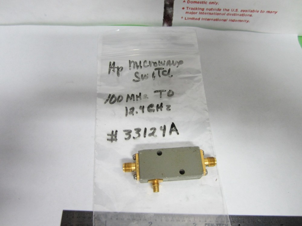 HP SWITCH 33124A 12.4 GHz RF MICROWAVE FREQUENCY BIN#F6-32