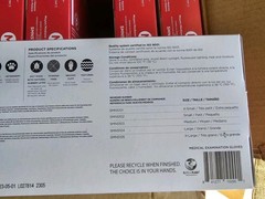Black Nitrile Gloves Examination Glove 1,000 Star Med SemperMed Medium 10 Boxes