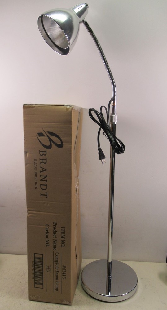 Brandt 41413 Complete Exam Lamp Gooseneck Examination Floor Mount Medical Use