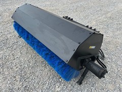 PROWORKS 72″ Hydraulic Angle Broom Skid Steer Attachment Half Poly Wire Brush