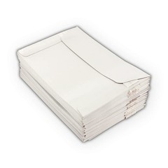 75 EcoSwift 6.5 x 4.5 Rigid Photo Mailers Stay Flats White Cardboard Self Seal E