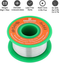 Lead-Free Solder Wire Rosin Core Flux 0.8Mm Electric Solder Fine Sn99 Ag0.3 Cu0.