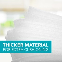 100 Pack Foam Wrap Sheets for Packing Storage Shipping Moving Supplies, Cushi…