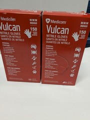 Medicom Vulcan Nitrile Gloves Indigo Medium M 150 Count Box General Purpose