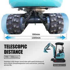 2.5Ton Mini Excavator Side Swing Digger Kubota D902 Diesel Engine+ 4 Attachments