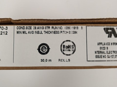 3M 3625/06 Flat Ribbon Wire 6 Conductor 28 AWG Unshielded Gray 300V UL Compliant