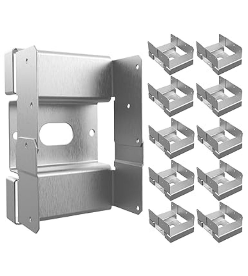 10PCS 4×6 Post Base for Concrete Heavy Duty w/ 1-inch Standoff for Pergola/Patio