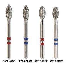 Zirconia Cutter Dental Diamond Burs FG Friction Grip Egg Football for High Speed