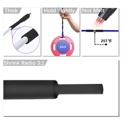3:1 Heat Shrink Tubing Marine Grade Wire Wrap Adhesive Glue Lined Waterproof New