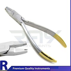 Dental Hook Crimping Plier TC Crimpable Arch Wire Dentist Orthodontic Placement