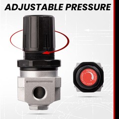Craftsman AC-0007 Compressor 4-Port Regulator with Tank and Line Pressure Ports