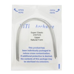 100PCS Dental Orthodontic Niti Arch Wire Natural Round Rectangular 19×25 16×22