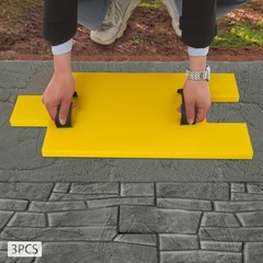 3-Piece Concrete Stamping Molds for Unique Stone Texture Design