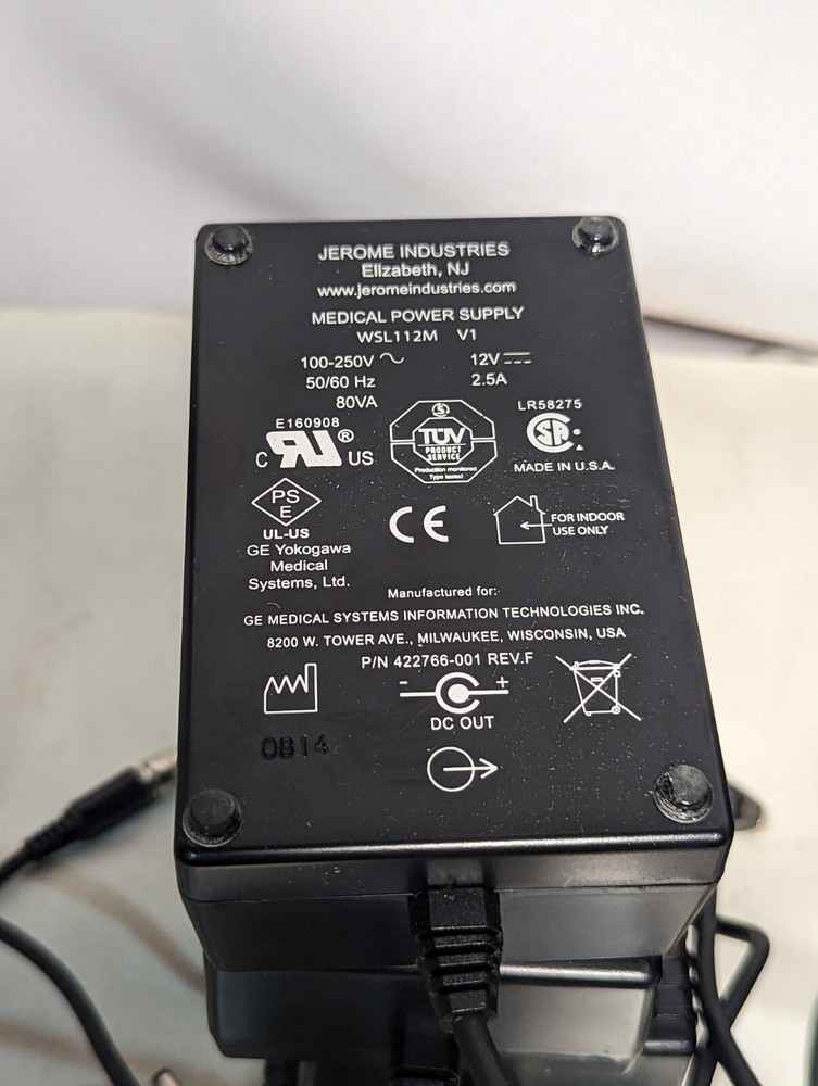 GE ApexPro Jerome Industries WSL112M medical power supply with bracket