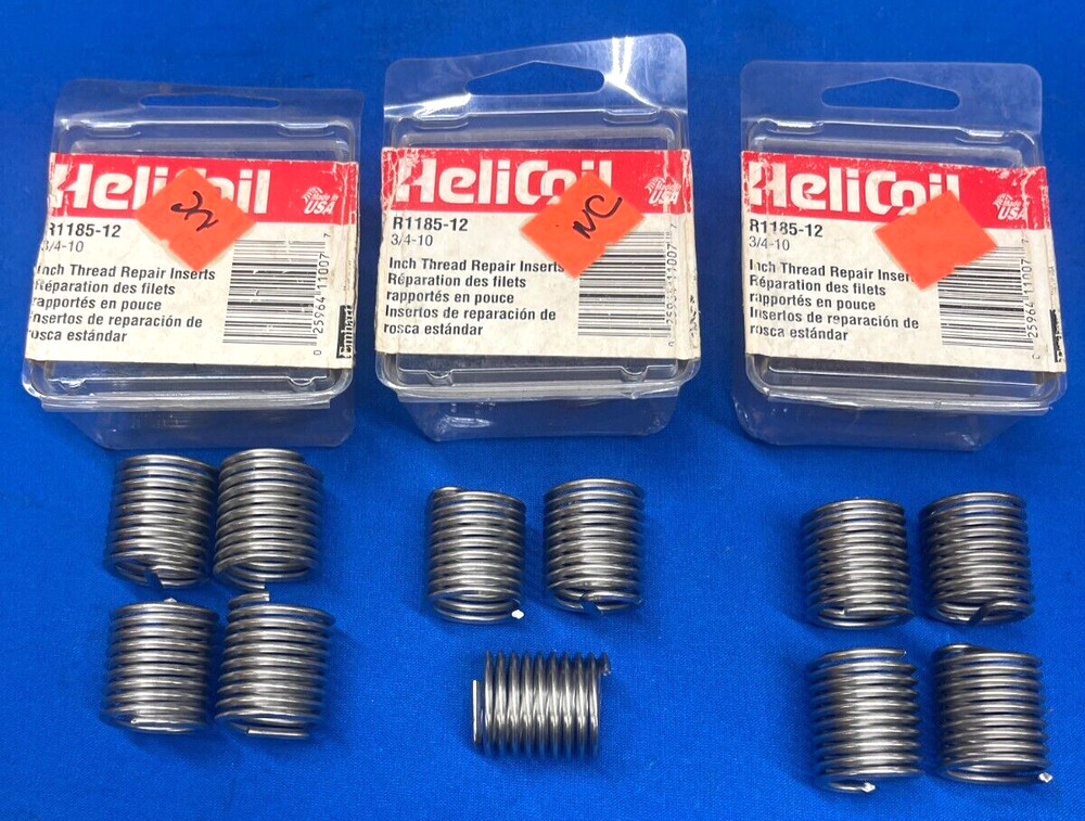 HELICOIL FREE RUNNING INSERTS R-1185-12 3/4″-10 NC *** LOT OF 11 ***
