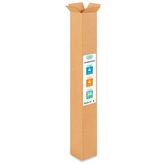 Tall Moving & Shipping Boxes 4 x 4 x 36 inches (5-Pack) – Extra Strength 200 …