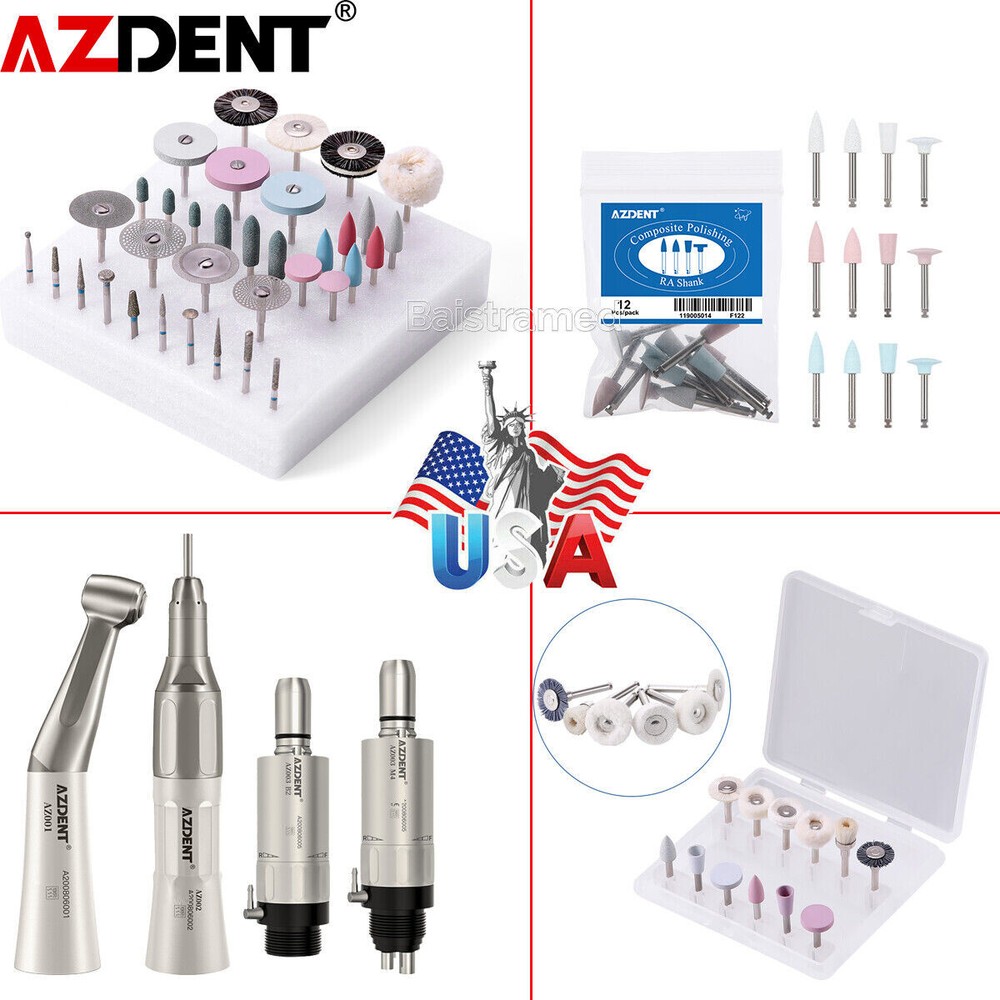 Dental Composite Polishing Kit Diamond RA HP Polisher /Low Speed Handpiece Kit