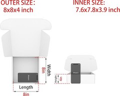 Brand New Small Black Shipping Boxes 25-pack