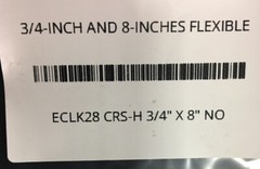 ECLK28 CROUSE HINDS 3/4” X 8” NO 3/4-INCH AND 8-INCHES FLEXIBLE LENGTH BRASS COU