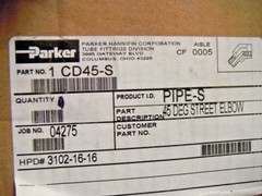 Parker 1CD45-S Steel 45 Degree 1″ NPTM x 1″ NPTF Street Elbow 1800PSI