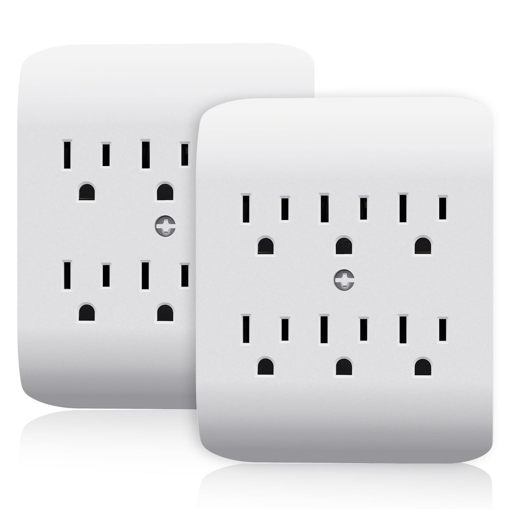 ELEGRP 6-Outlet Extender with Central Anchor, 6 Outlets,