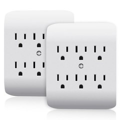 ELEGRP 6-Outlet Extender with Central Anchor, 6 Outlets,