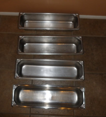4 Stainless Steel Steam Table Pans 1 Vollrath – 3 Syscoware 20 3/4 x 6 1/4″ x 4″