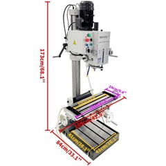 Vertical Drilling and Milling Tapping Machine Automatic Feed Drill Press 220V