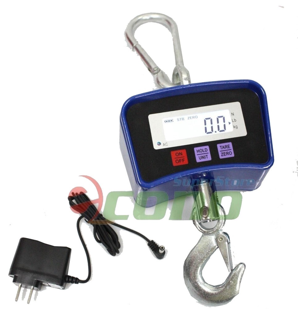 Digital Crane Hanging Scale 500KG 1100LBS Heavy Duty Industrial w/LED Display