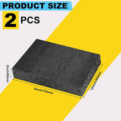 2 Pcs Customizable Polyethylene Foam Packing Inserts for Cases Thick Polyethylen
