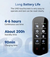 Language Ai Translator Device, Two Way Real-Time Voice Translation 138 Languages