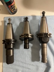 8 pieces CAT40 CNC Tool Holder Lot – ER16, End Mill Holders, Kennametal / Hertel