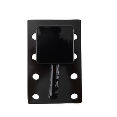 Black Pintle Hitch Mount Plate 3-Position for 2″ Hitch Steel 20000 lbs