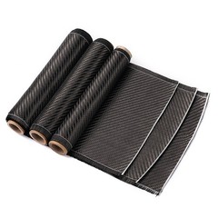 20*150CM Real Carbon Fiber Fabric Cloth Roll 3k 200gsm 2×2 Twill Weave Black
