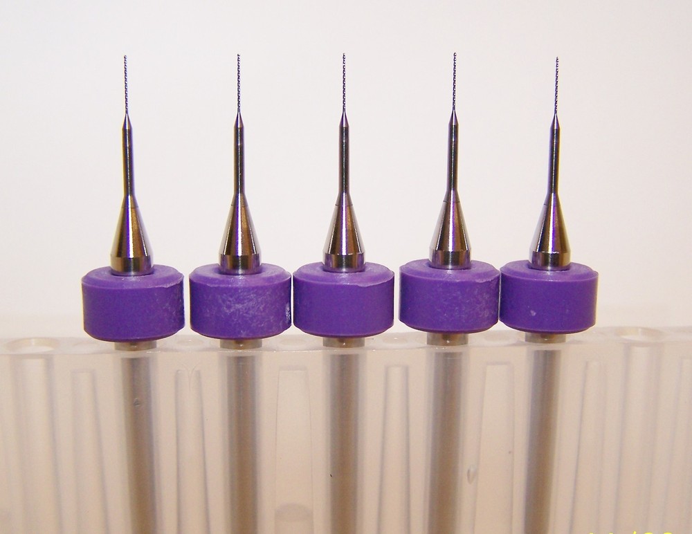 (5) NEW 0.20mm (.0079″) Printed Circuit Board Carbide Micro Drills (PCB)