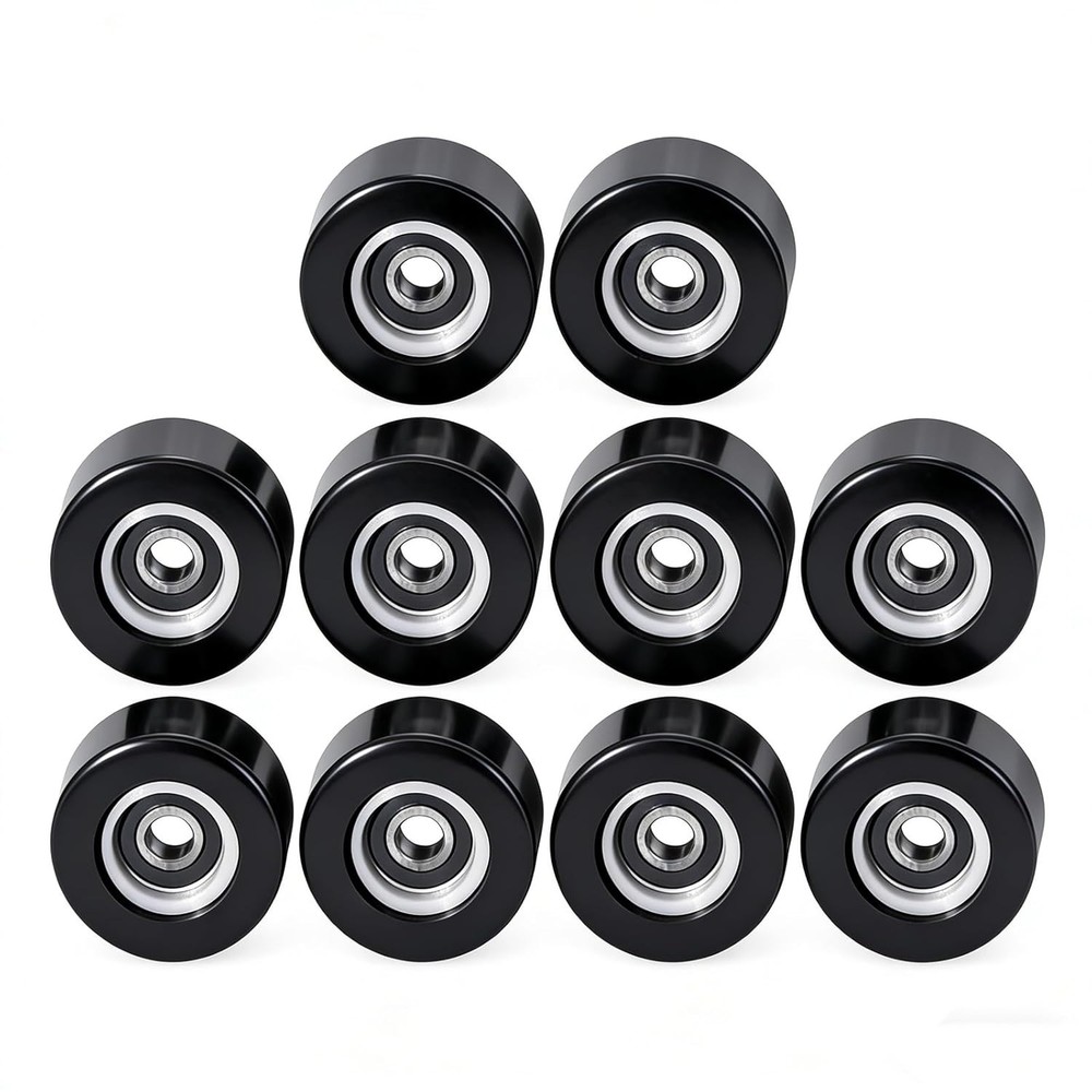 10x 70298701 Dryer Support Roller Bearings For Huebsch,Speed Queen Dryer Black