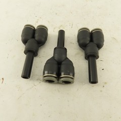 5/16″ Male Stem x 5/16″ Push To Connect Tube Nylon Wye Y Fittings Lot Of 3