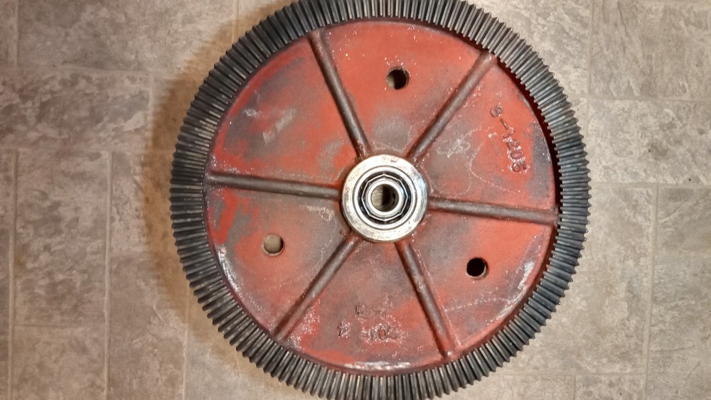 Used Marvel 8 Bandsaw Lower Wheel Assembly and Parts 8-1205 for 3/4″ Blade