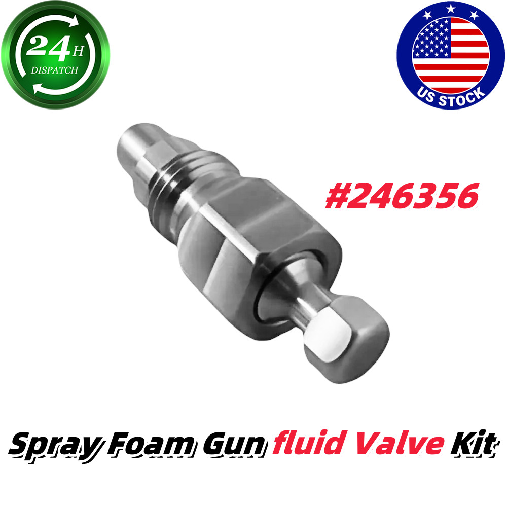 246356 For Fusion Air Purge AP Spray Gun Spray Foam Gun fluid Valve Kit 1pcs
