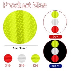 30Pcs Warning Reflective Stickers Reflective Tape Safety Reflective Sticker Nigh