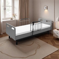Electric Adjustable Hospital Bed for Home Use w/Wired Remote Control Memory Foam