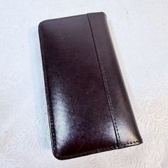 Vintage Protocol Burgundy Faux Leather Planner x Pocket Organizer 3.75×6.75