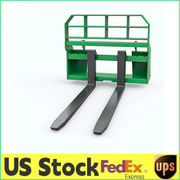 4000Lb 46″ Skid Steer Pallet Fork Frame with 48″ Fork Blades for Tractors Loader