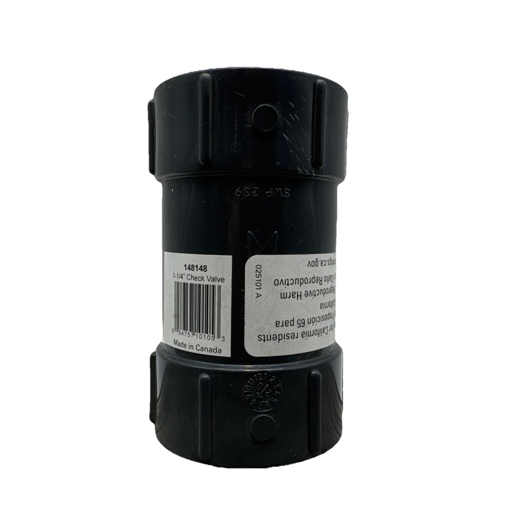 1-1/4″ Inch PVC Check Valve H2O PRO NEW [76]
