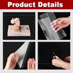 Translucent PVC Plastic Sheet Thin Clear Plastic Panel PVC Plat Thick 0.2mm-3mm