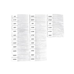 0603 SMD Capacitor Kits 30values*20pcs=600pcs 1PF10uF mlcc Multilayer Ceramic…