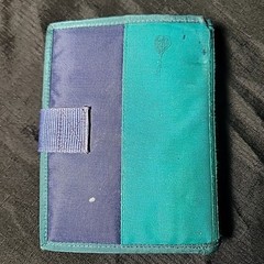 VINTAGE NIKE MEAD MINI BINDER STUDENT PLANNER DARK BLUE/ TURQUOISE NYLON 1994