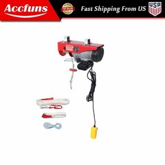 Electric Hoist 1760lbs Crane Winch with Wired Remote Control 1350W 110V New